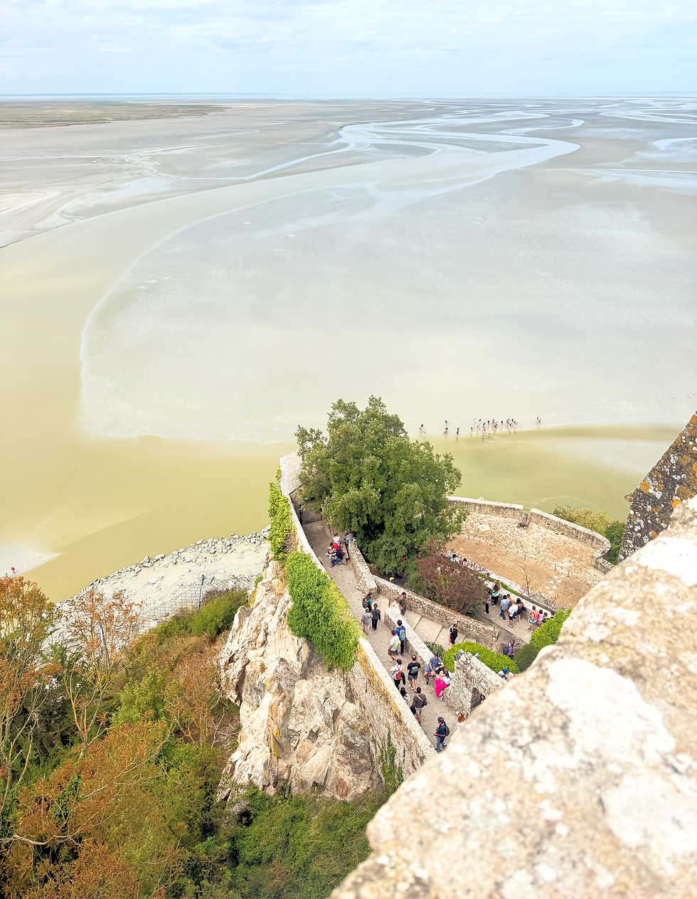Bay surrounding Mont Saint-Michel