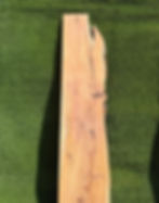 live edge yew shelf