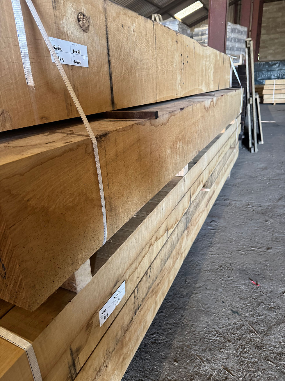 Thumbnail: QP1 Green Oak Beams 250 x 250mm x 3.0m