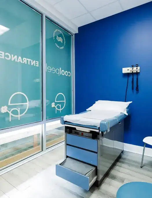 Exam room at HD Medical & Aesthetics in Hampstead, NC