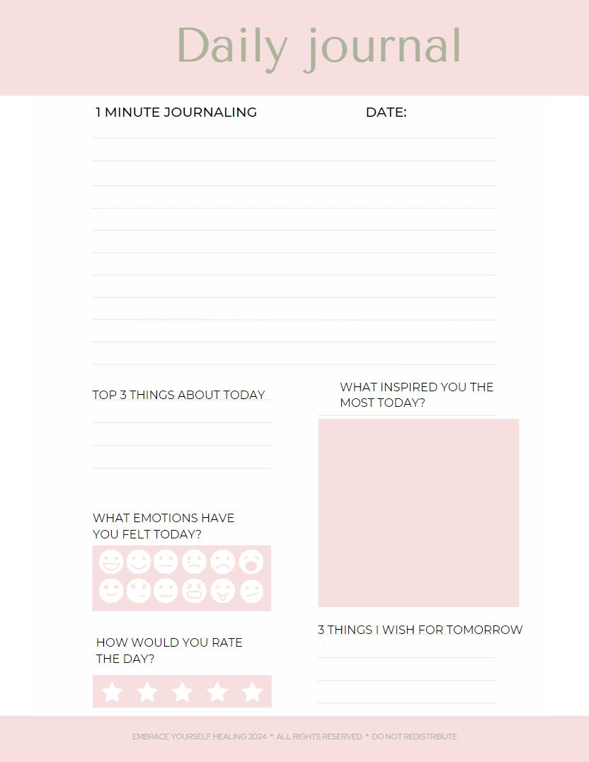 Thumbnail: Emotional Wellbeing Journal PDF