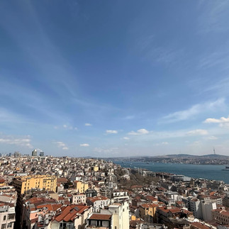 Galata Kulesi seyir terasından İstanbul şehir manzarası