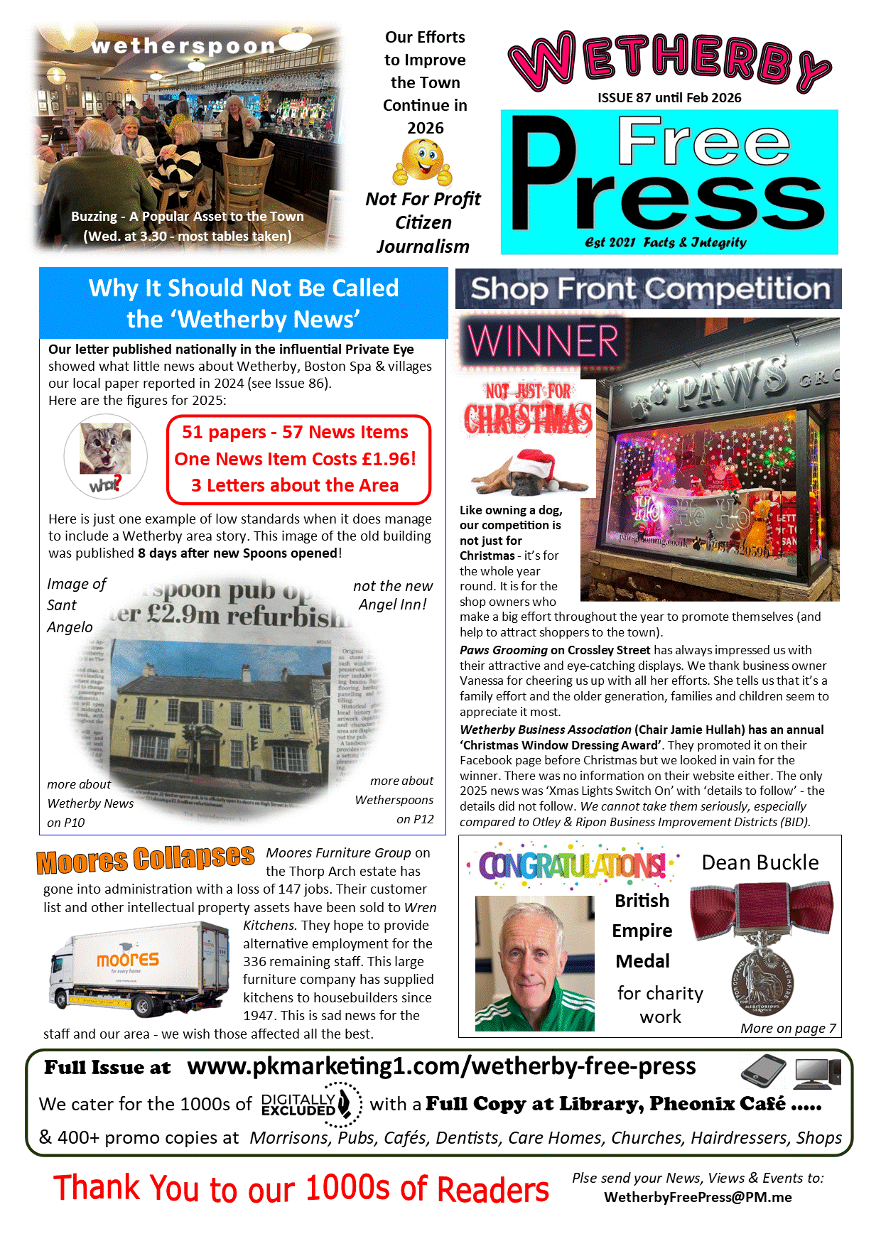 ISSUE 87 Page 1 Wetherby Free Press Jan26.gif