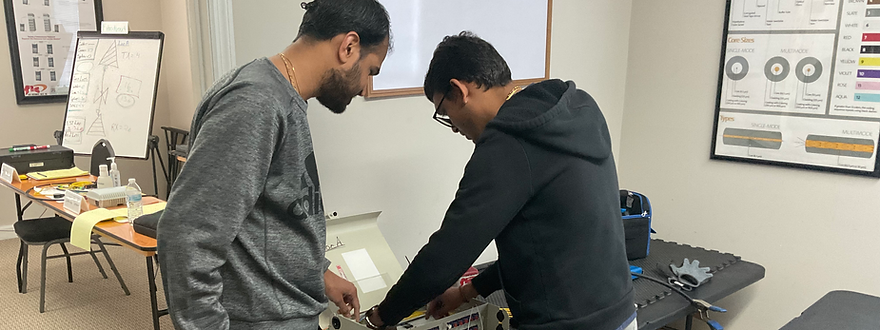 Contractor trainees with enclosure