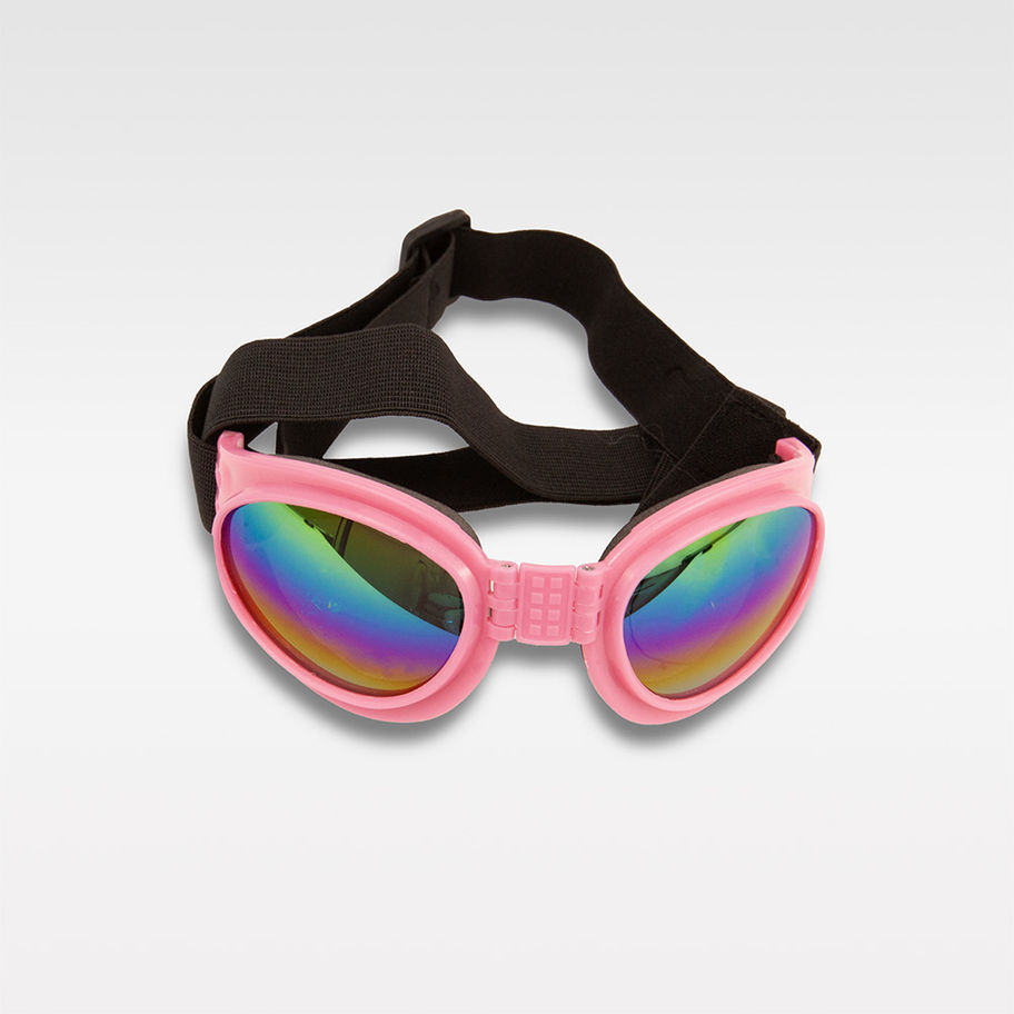 UV-Schutz Sonnenbrille für Französische Bulldogge in Rosarot – stilvoller Schutz vor der Sonne