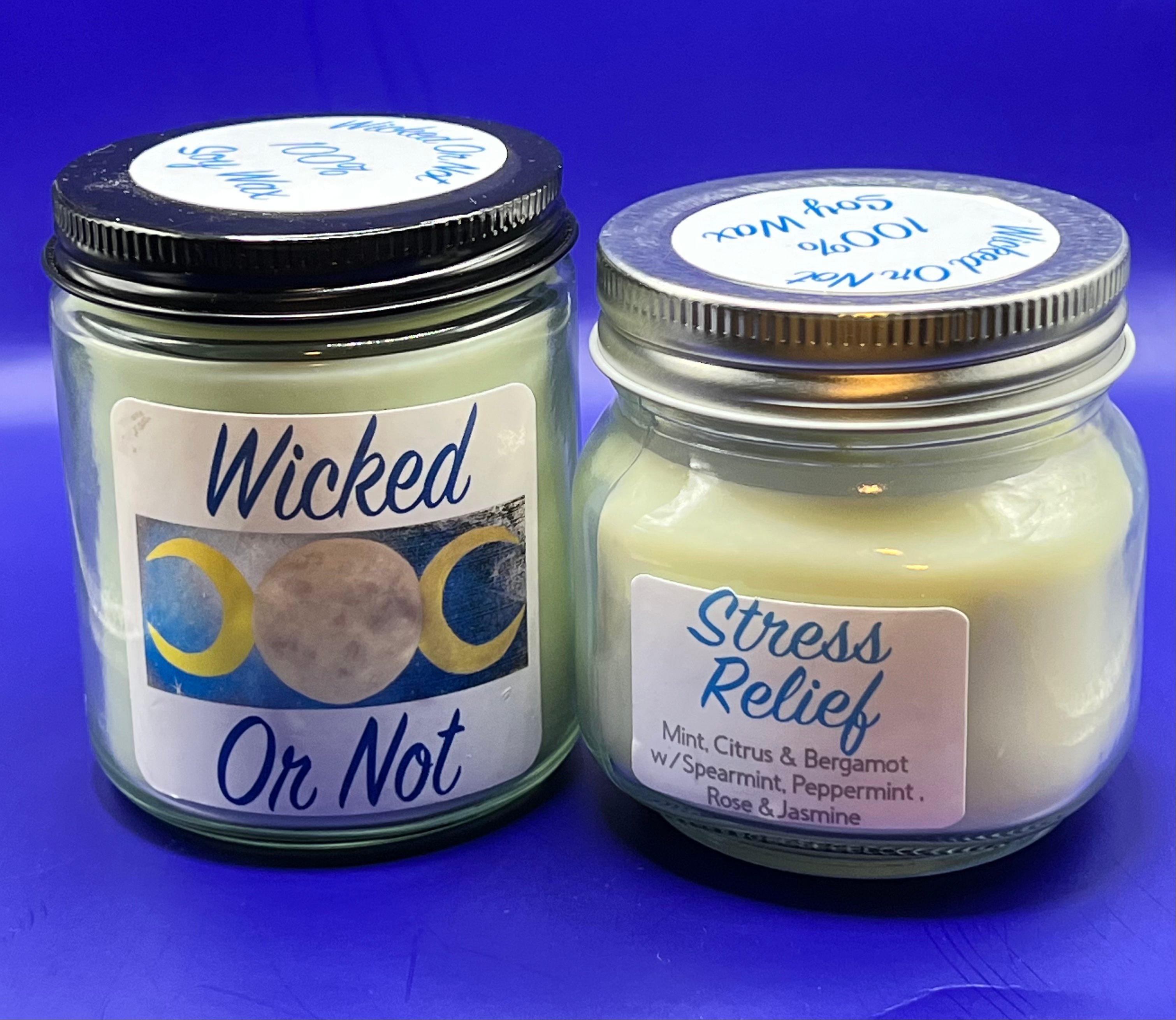 Wicked Or Not and Stress Relief candles