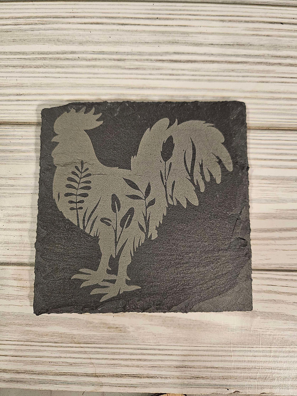 Thumbnail: Floral Animal Slate Coasters