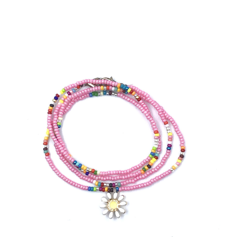 Miniature : Bracelet 4 tours + Marguerite en perles Miyuki