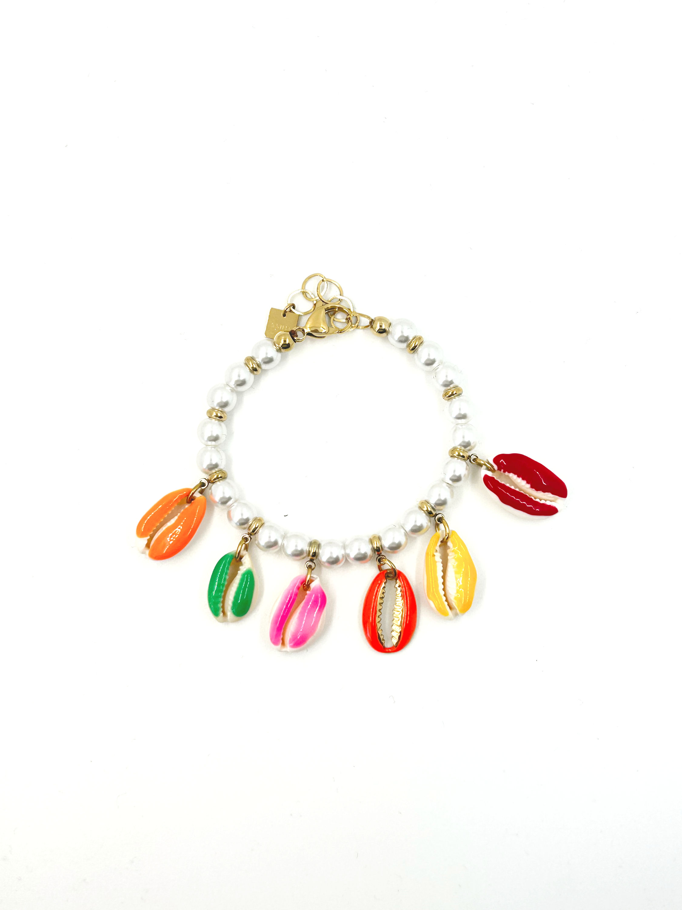 Bracelet Portofino perles coquillages multicolore