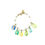 Miniature : Bracelet Portofino perles coquillages bleu/vert