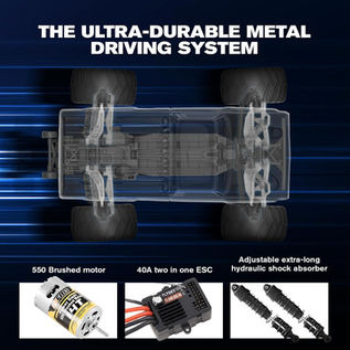 Feature breakdown of FMS Ford F100 RC monster truck.
