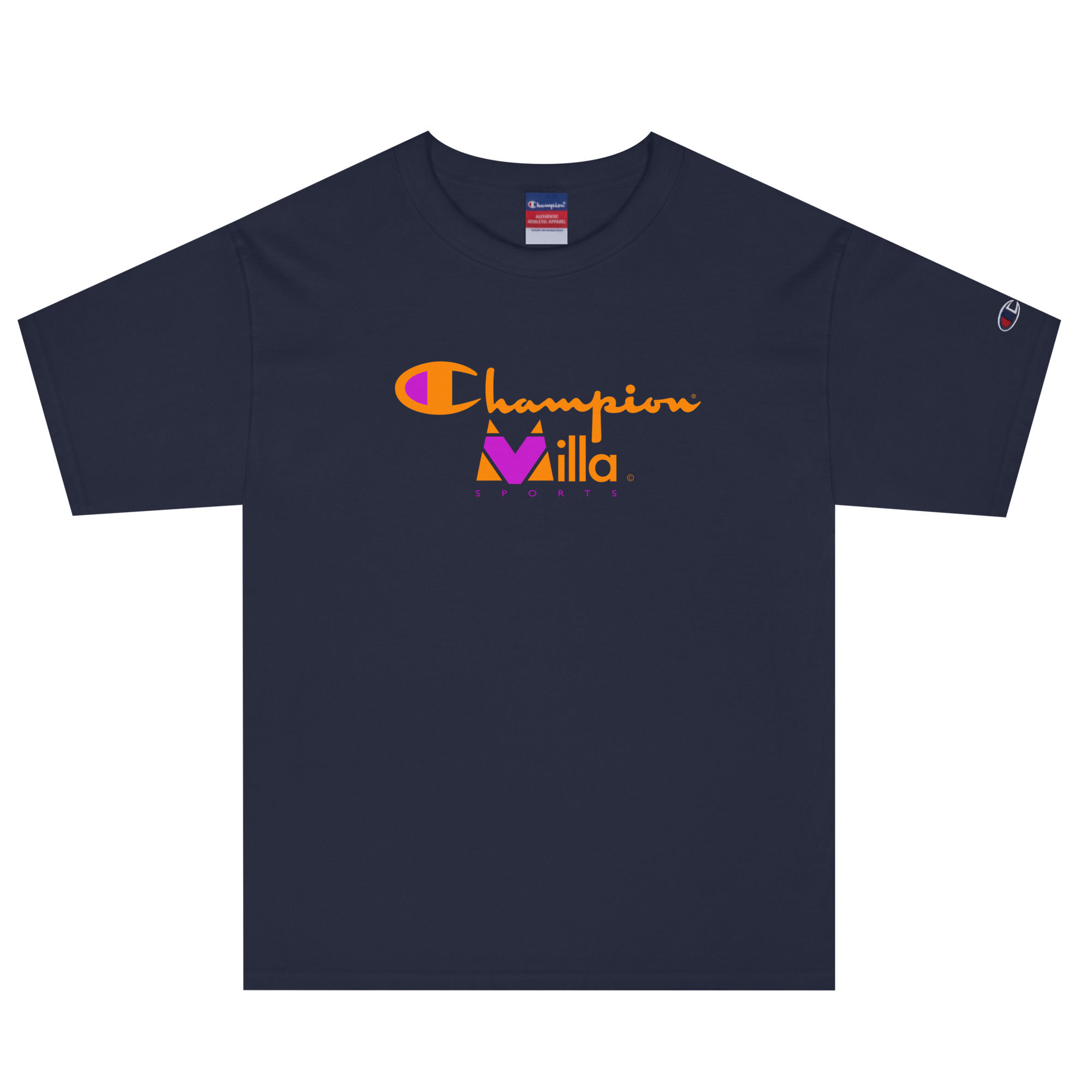 T-shirt MILLA SPORTS C Champion logos orange et violet