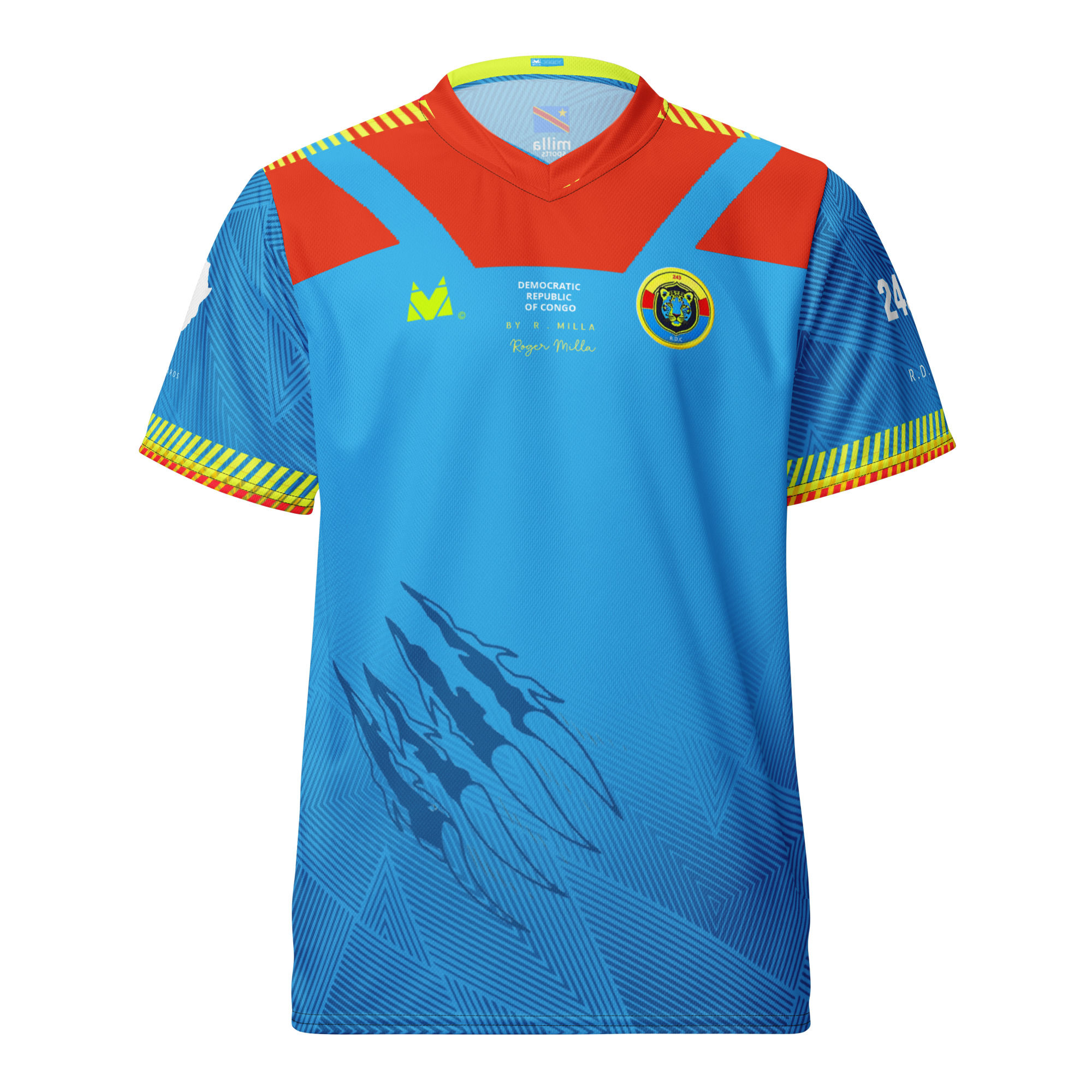 Maillot d'entraînement Football Milla Sports RDC