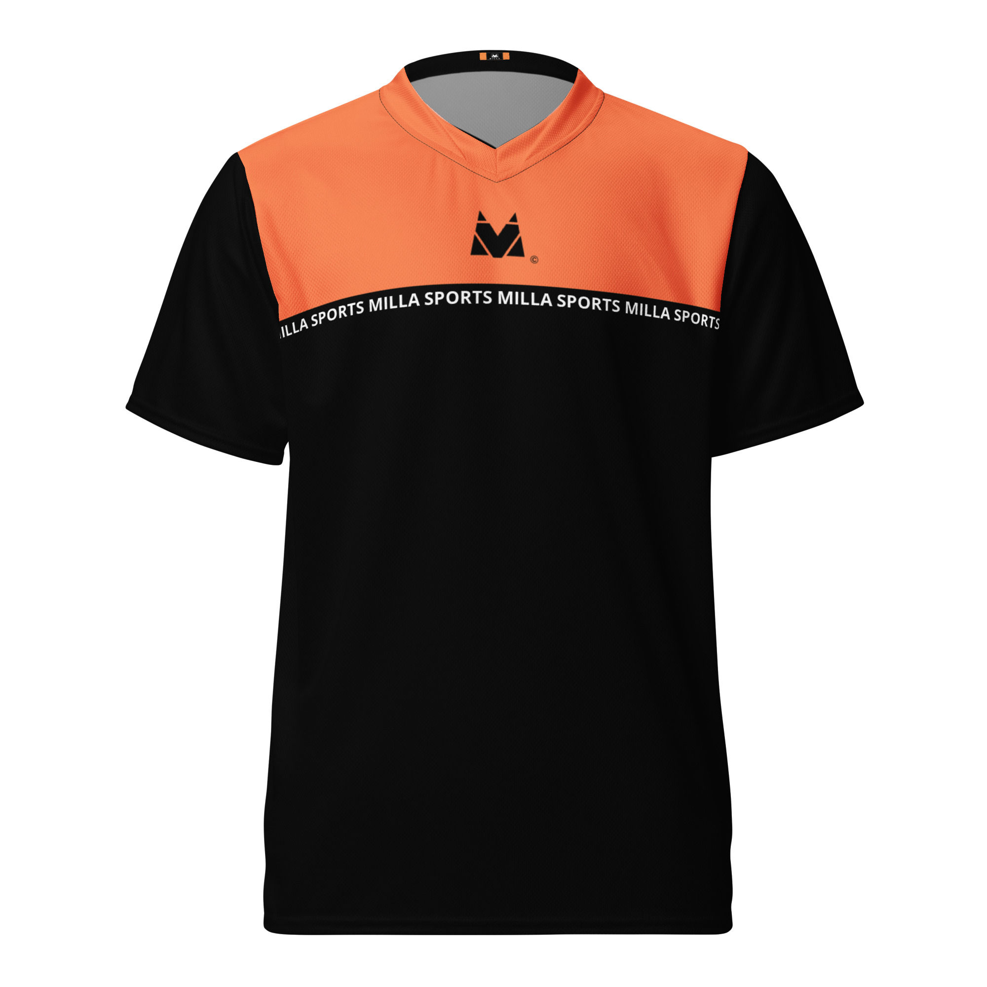 Maillot d'entraînement Football Milla Sports Noir et Orange