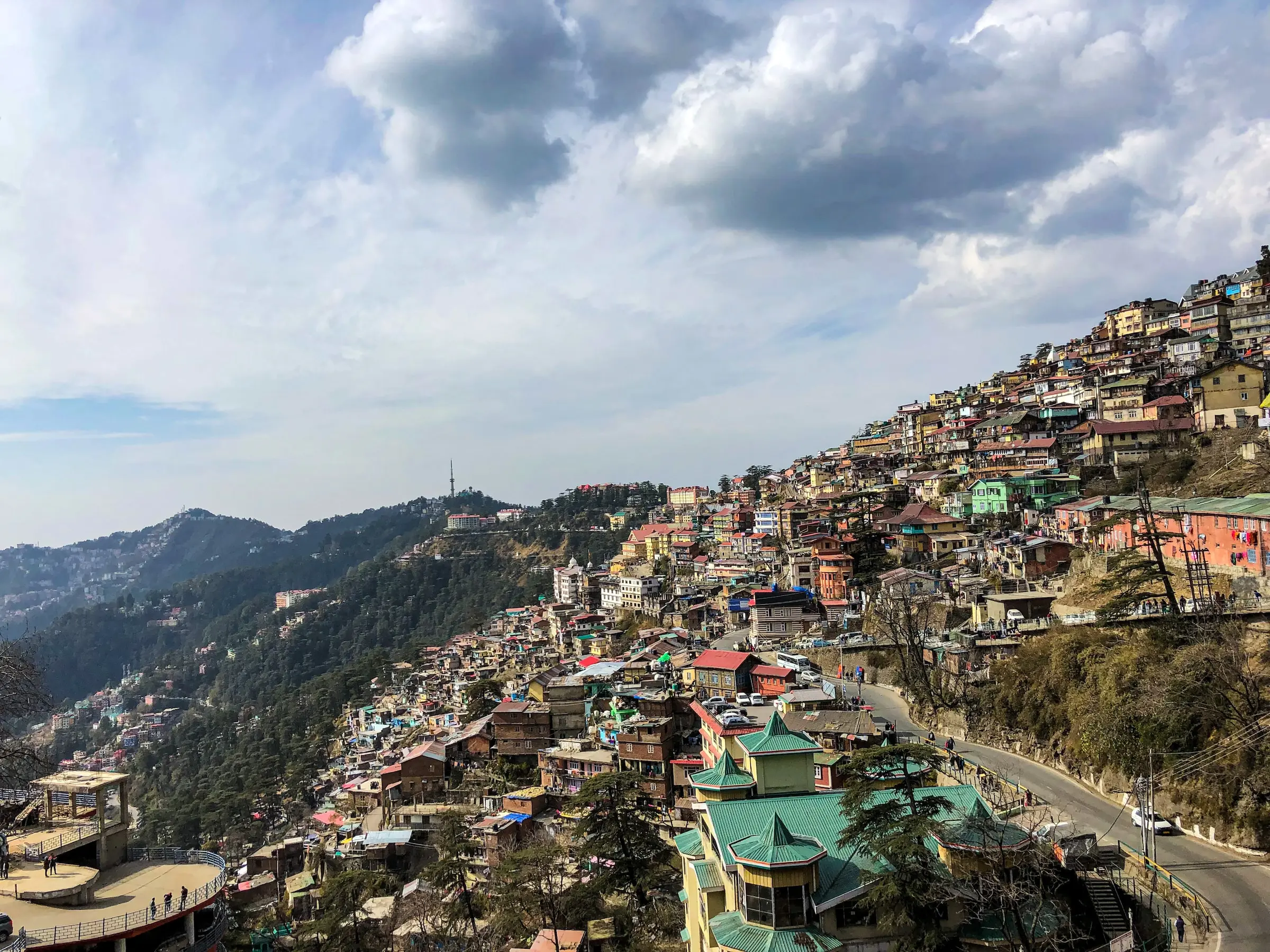 Shimla City Bird view 