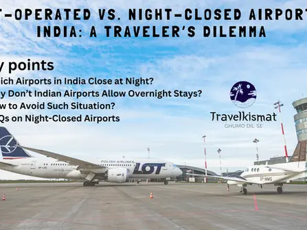Night-Operated vs. Night-Closed Airports in India: A Traveler’s Dilemma