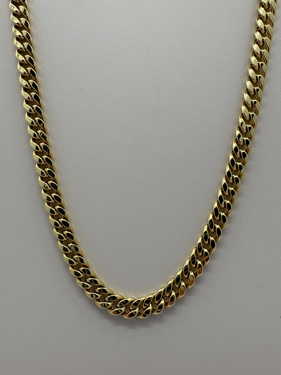 18 Inch 10k Yellow Gold Cuban Link Chain