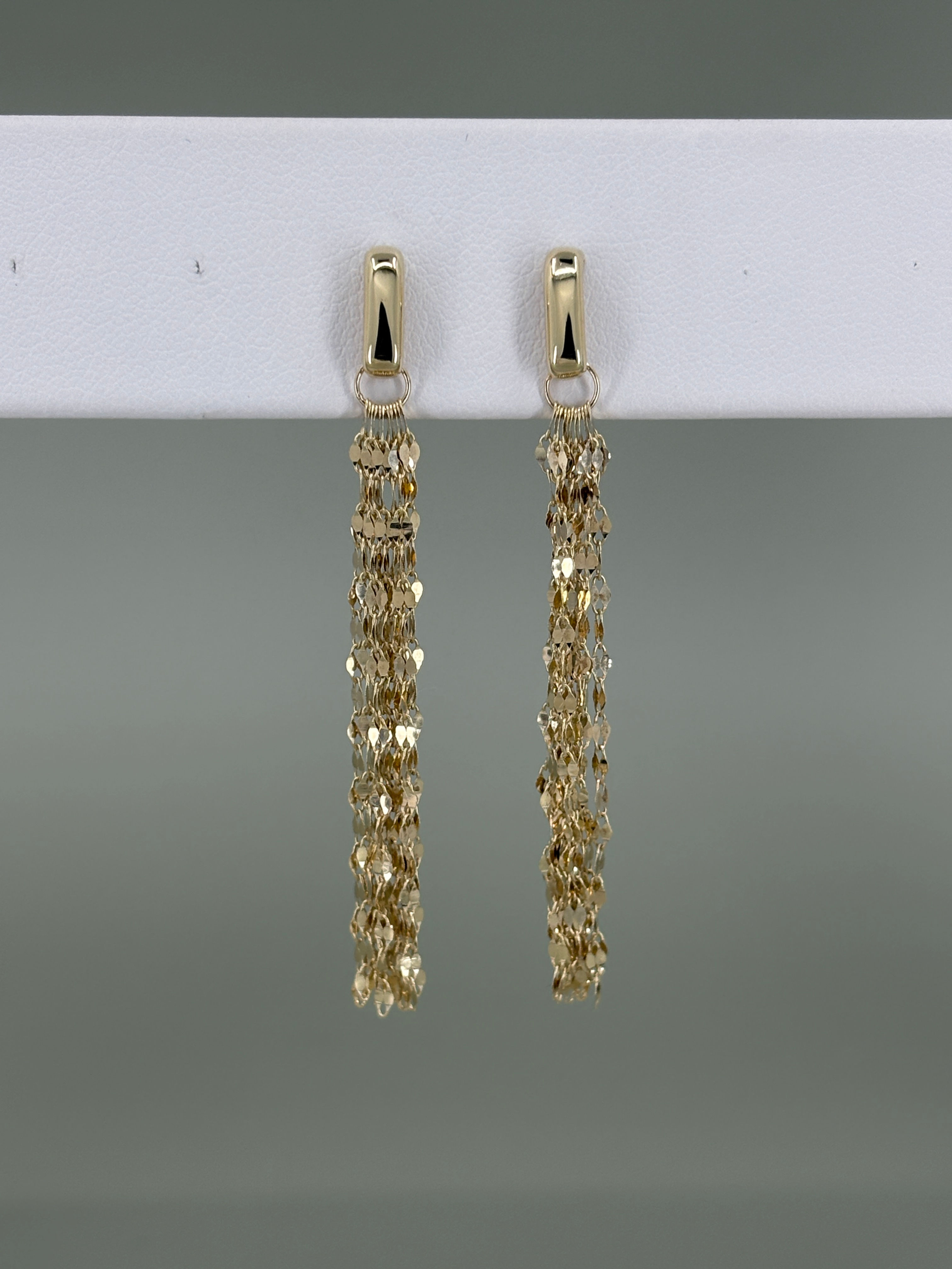 14K Yellow Gold Dangle Earrings