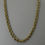 Thumbnail: 10K Gold Hollow Rope Chain Necklace 22 Inches