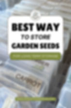 Easy DIY Project - The Best Way to Store Your Garden Seeds For Long Term Storage