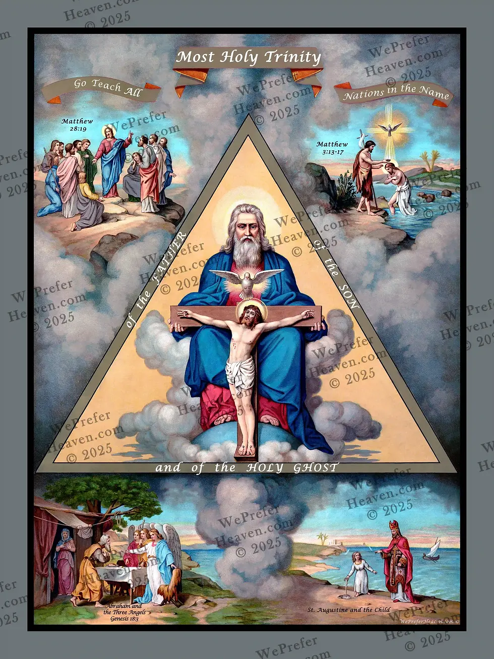 The Mystery of the Most Holy Trinity, The Trinity, God the Father, God the Son, God the Holy Ghost, Baptism, Sacrament
