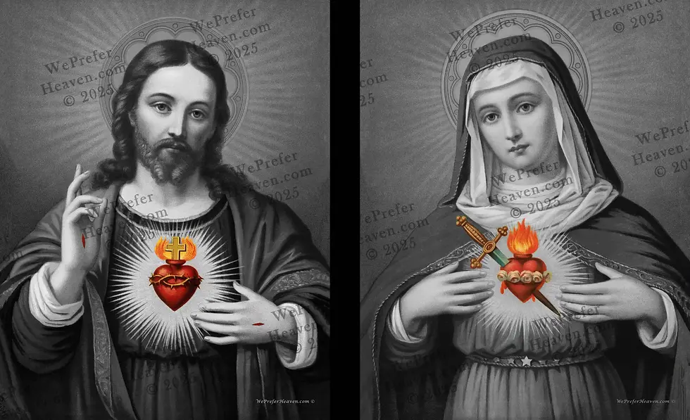 Bundle Deal - Sacred Heart of Jesus and Immaculate Heart of Mary