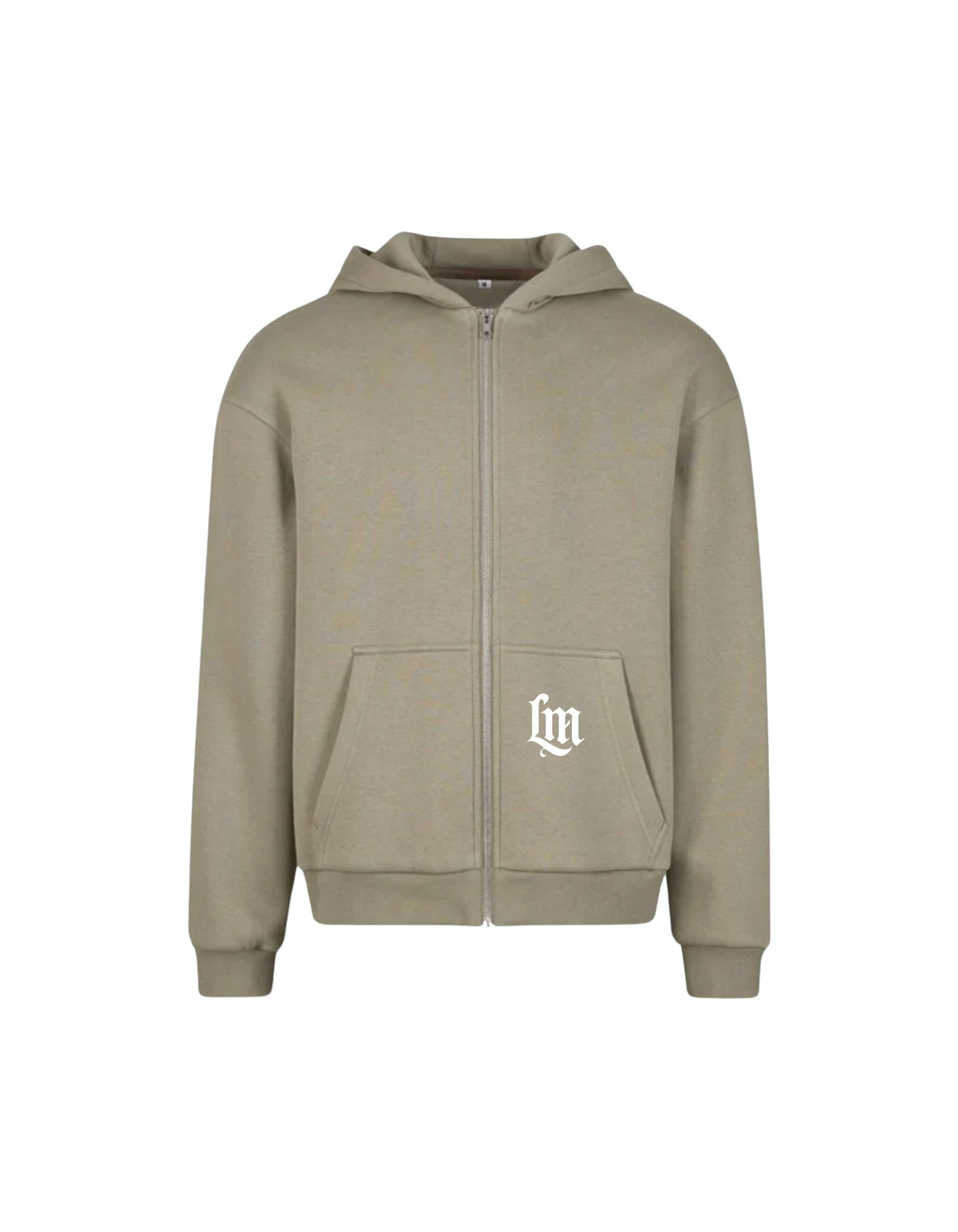 HERITAGE ZIP HOODIE - OLIVE WOOD