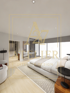 Interior design, luxury, suite, minimalist