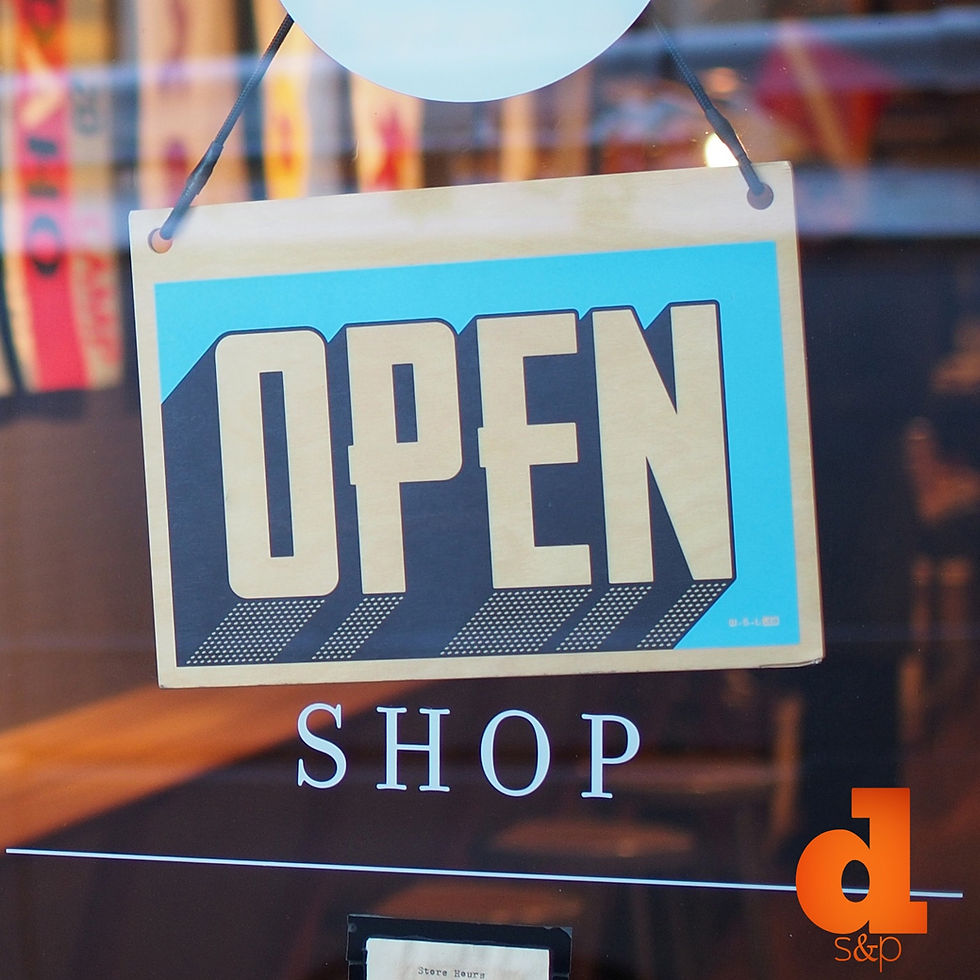 Revitalize Your Small Business - Open Sign