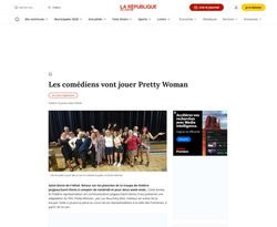 Article de presse Les comédiens vont jouer Pretty Woman