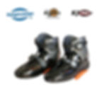 Kangoo Jumps KJ XR3 PRO Rebound Shoes Boots Black Orange Upper part without Liners