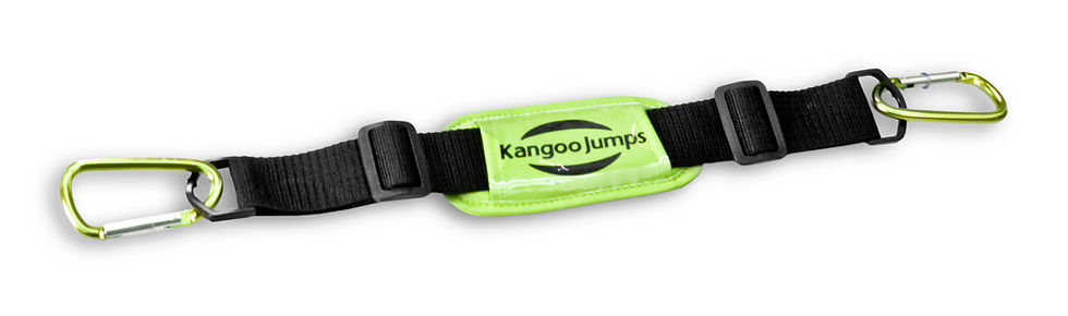 Kangoo Jumps UK KJ Carry Belt Yellow Green Over the Shoulder