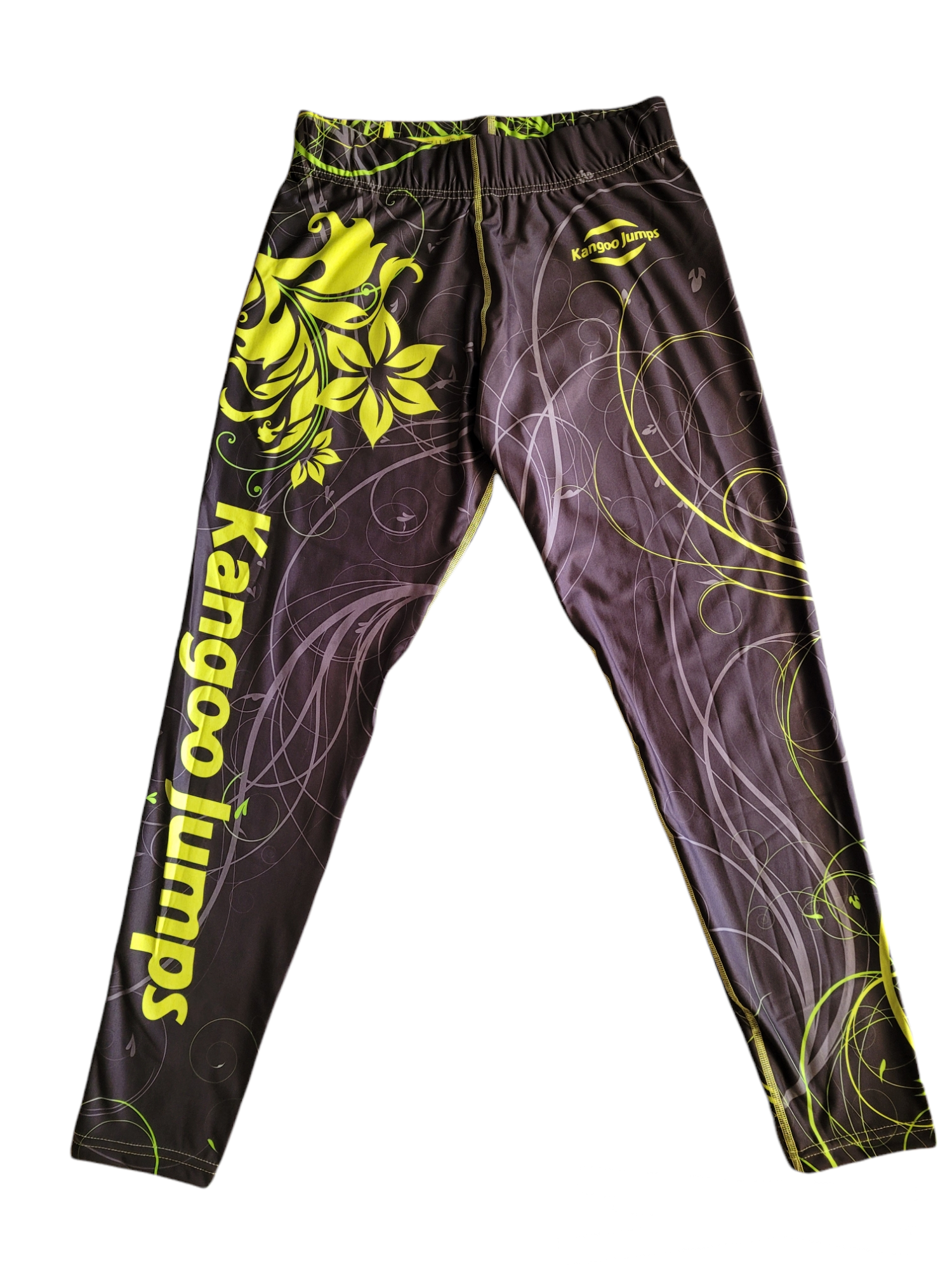 Kangoo Jumps UK KJ Fitness Wear Leggings Ivy Black/Green