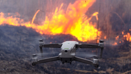 Drones giving updates at the time of emergency