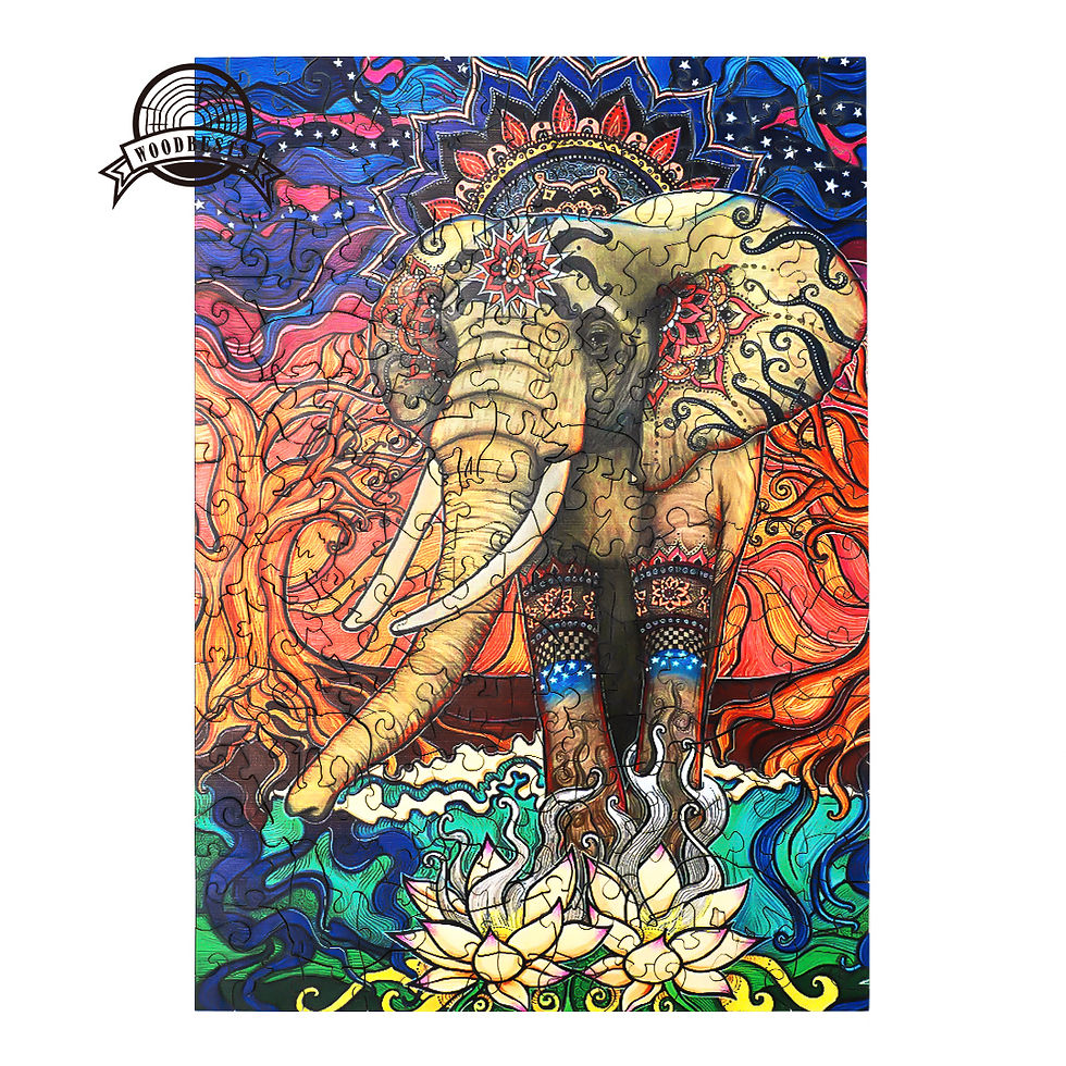 Thumbnail: Choose from 48 Wooden Nature/Spiritual Puzzles with Wood Box