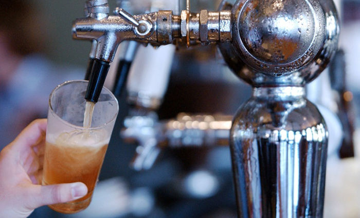 Beer taps with Brewers Association.