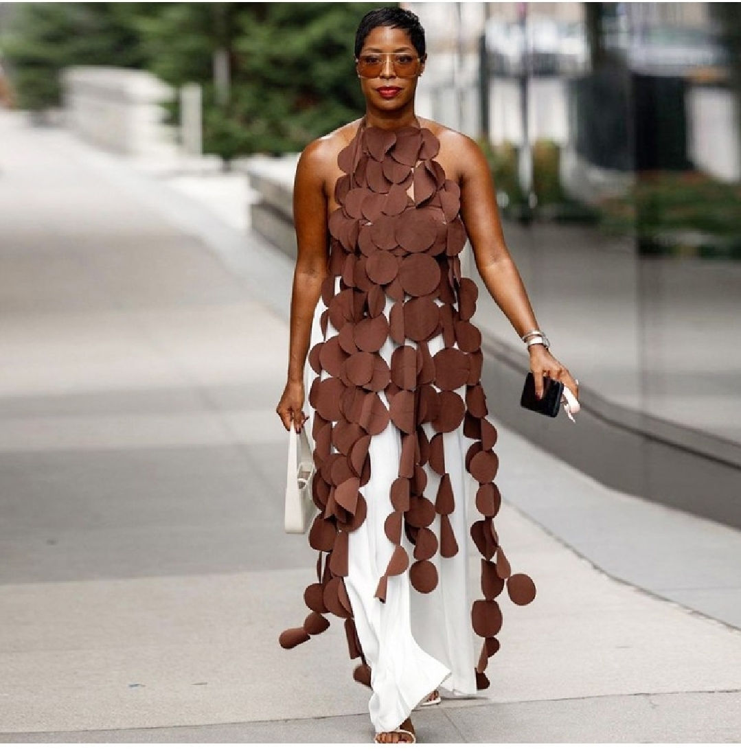 Tie Wrap Halter Neck Backless Top (front)