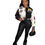 Thumbnail: Girls All Star Baseball Cropped Jacket Black Front View