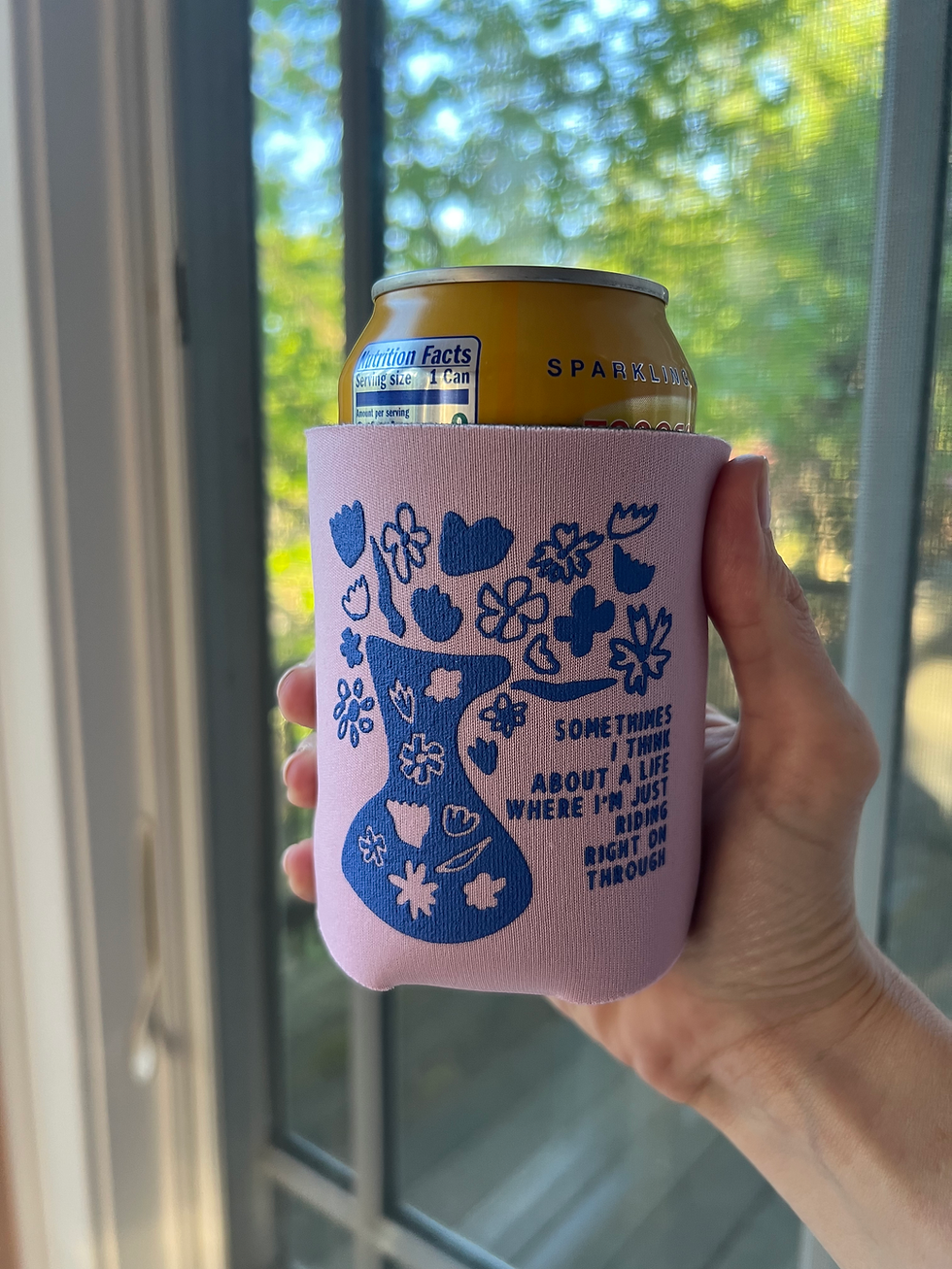 Thumbnail: Pink + Blue Koozie