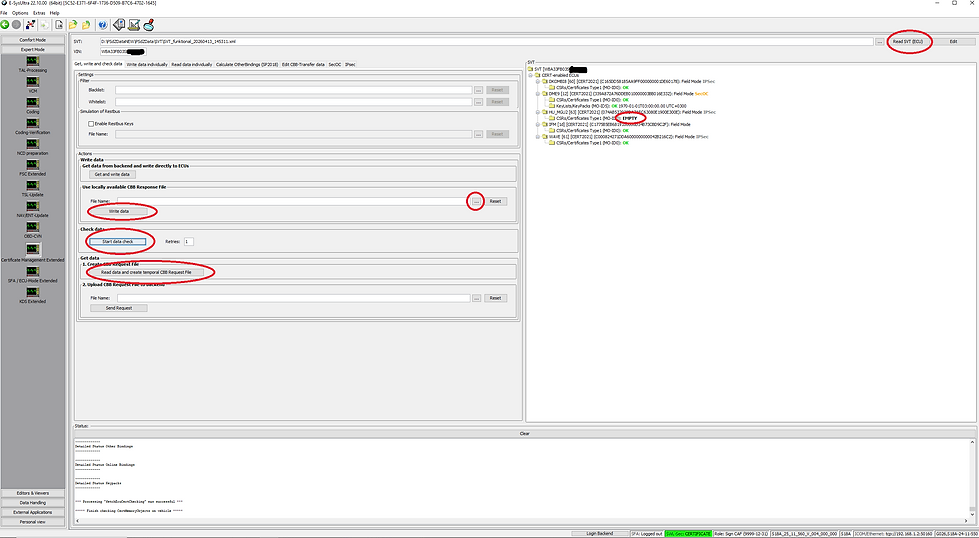 Валидация ЭБУ БМВ