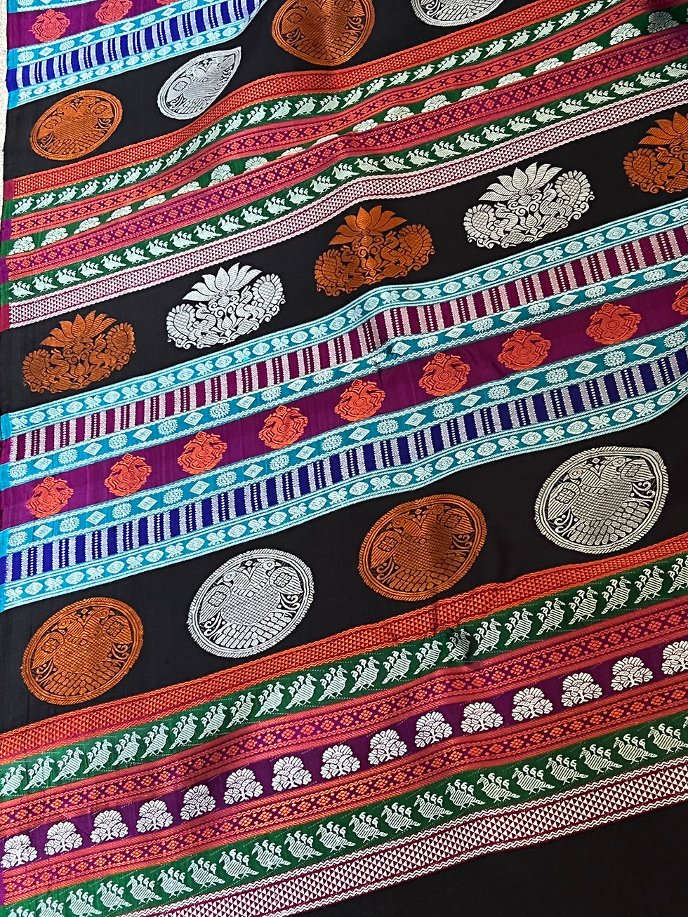 Thumbnail: NO ZARI KANCHIPURAM SILK SAREE
