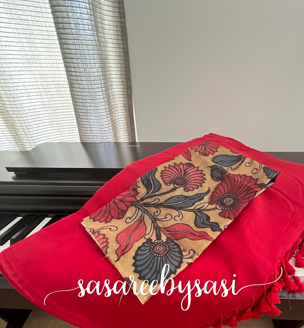 Thumbnail: RED MUL COTTON SAREE 