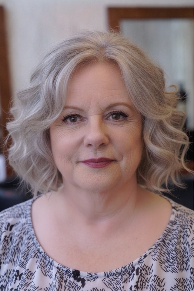 Layered Wavy Bob Hairlook