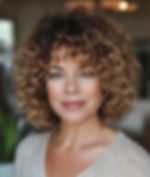 Curly Bob with Wispy Curly Bangs women over 50
