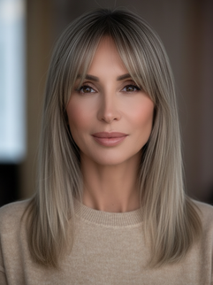 Before and After Classic Bangs 