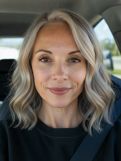 Champagne Blonde hair color
