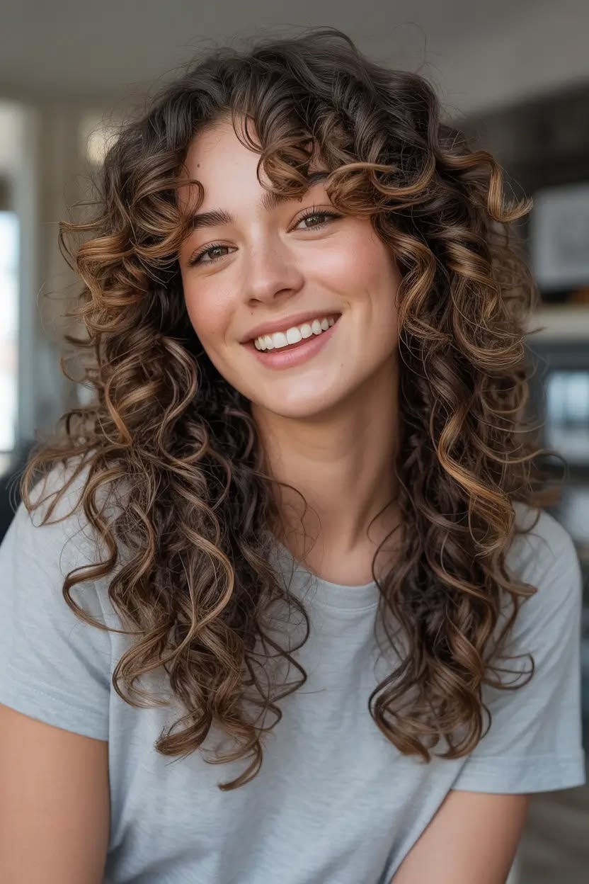 The Soft Wolf Cut for Curls