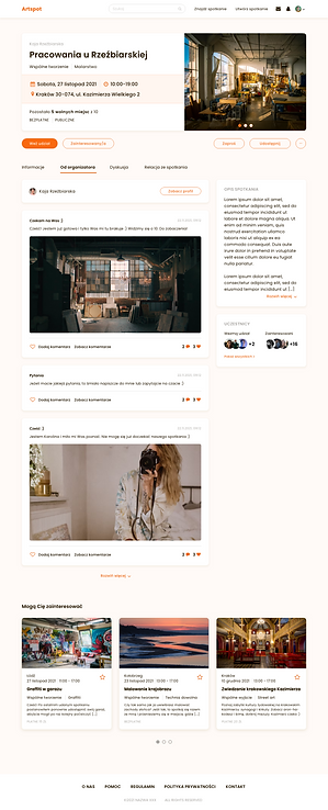 Widok spotkania - od organizatora