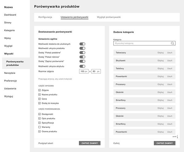 Panel admina - Ustawienia porównywarki - dodane kategorie.jpg