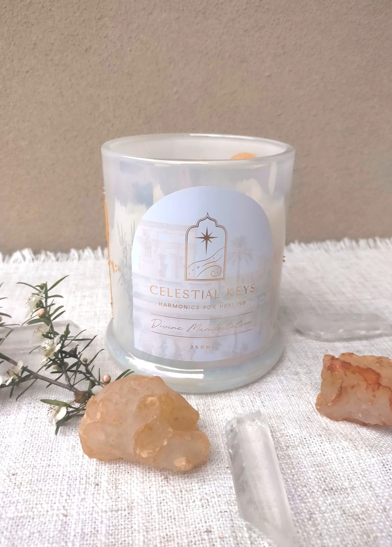 Divine Manifestation Candle- Pearl